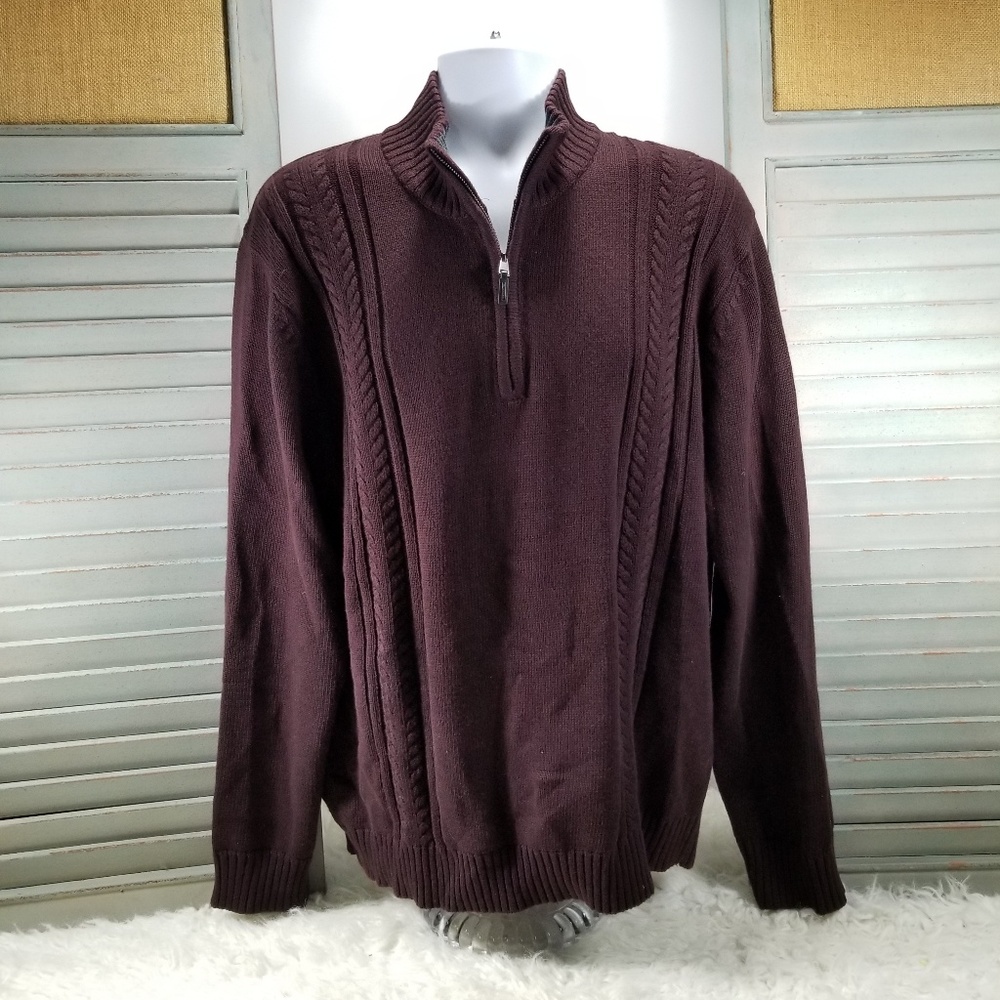 Calvin Klein Men’s 1/4 Zip Pullover Sweater XL